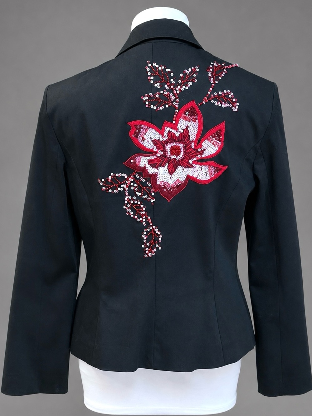 Vintage CACHE Beaded Sequin Blazer Jacket
